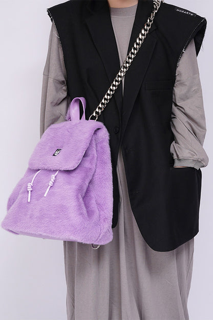 Zaino a tracolla peloso Macaron
