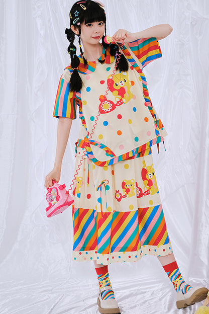 Japanese Rainbow Diary Vest
