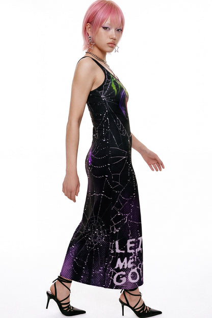 Gothic Slim-Fit Tank Dress