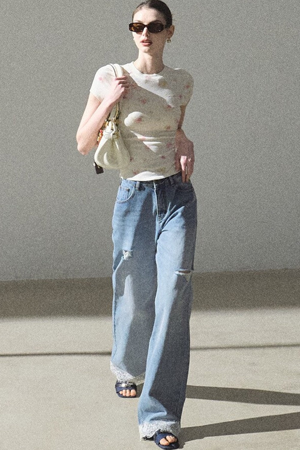 Printed Short Sleeve Top