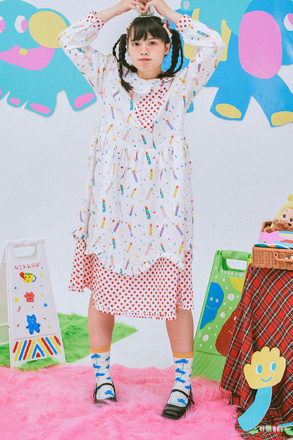 Candle Print Dress