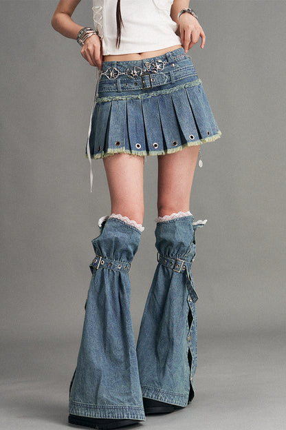 Y2K Denim Leg Warmers