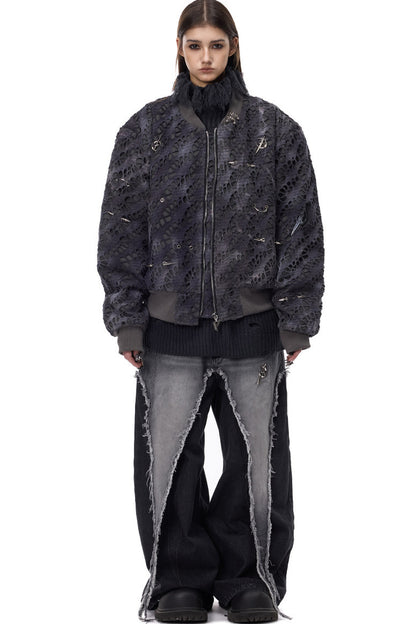 Deconstructed Wasteland Denim Pants