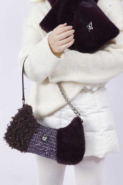 Y2K Color-Block Crossbody Bag