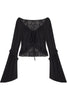 Schwarze Strickjacke