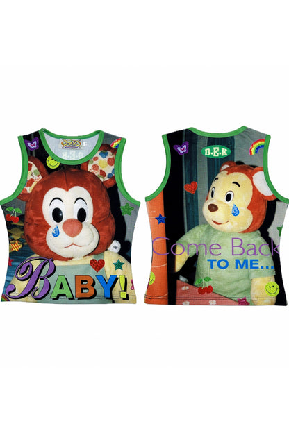 Y2K Devil Cat Print Sleeveless Tank Top