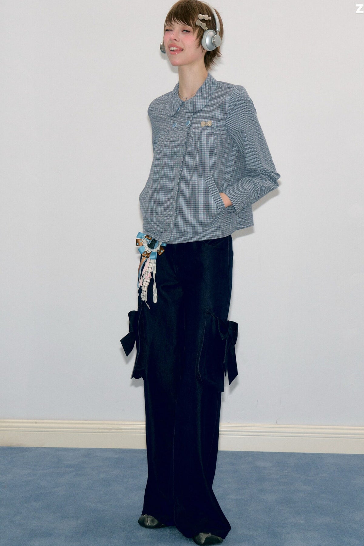 High-Waisted Wide-Leg Cargo Pants
