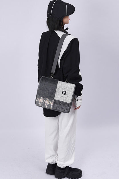 Y2K Color-Blocking Crossbody Bag