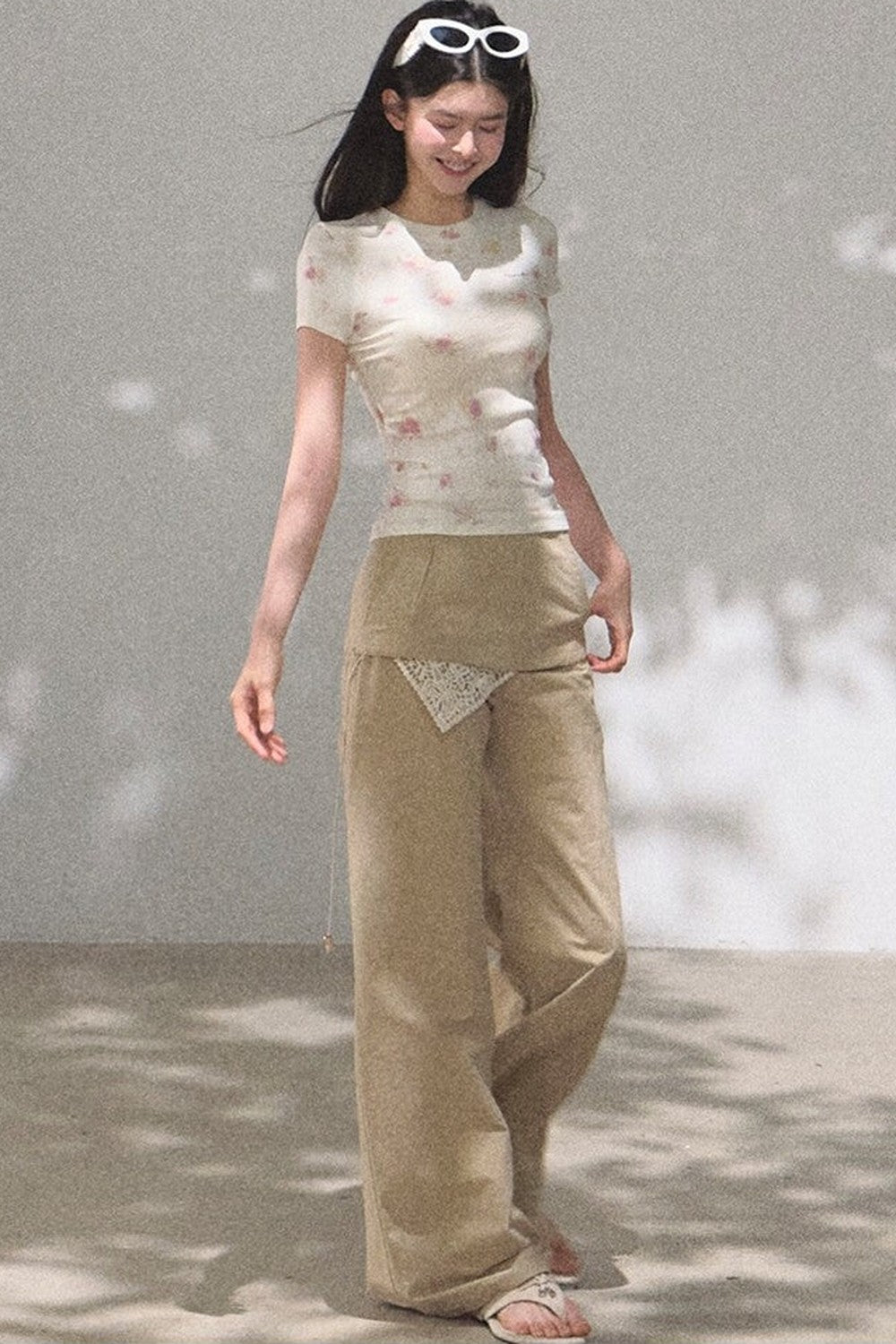 Printed Short Sleeve Top