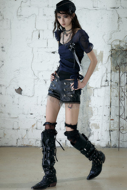 Punk Knight Leather Shorts