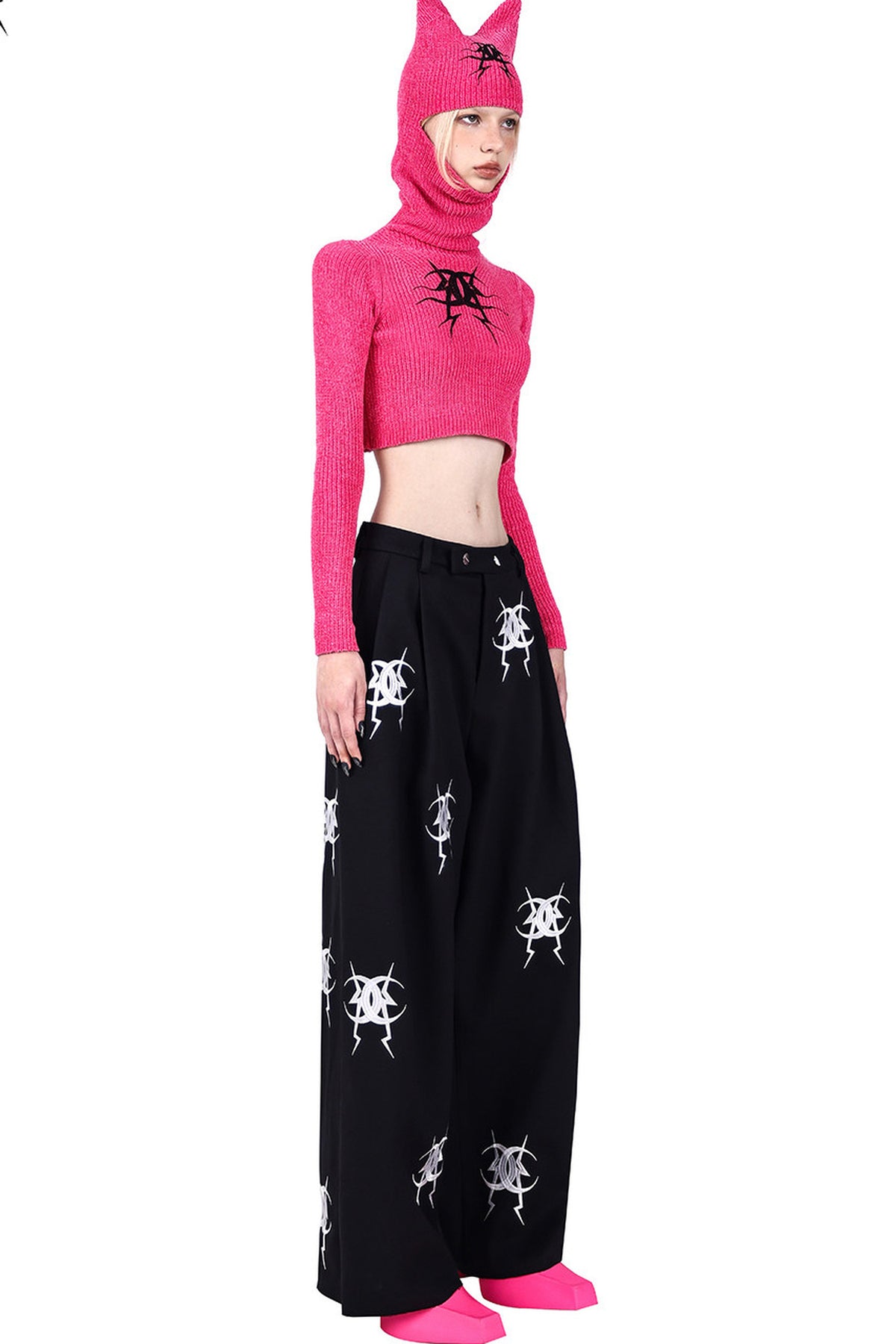 Embroidered Loose Pants