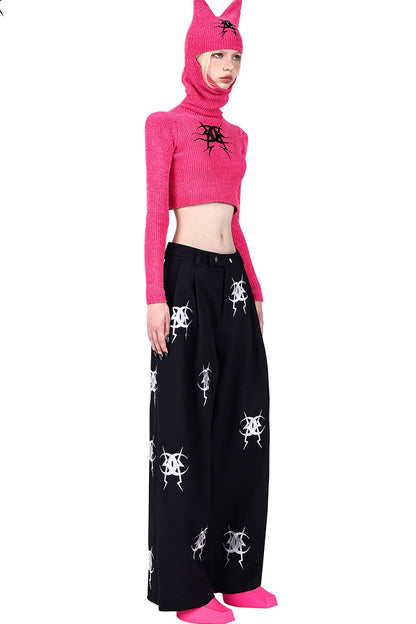 Embroidered Loose Pants