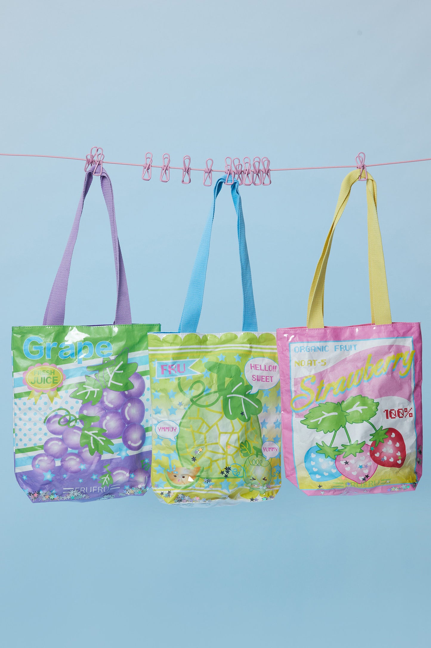 Colorful Fruit Print Shoulder Bag