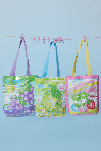 Colorful Fruit Print Shoulder Bag