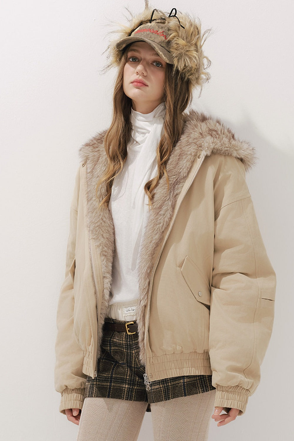 Workwear Cotton Padded Jacket and Shorts Set-Up