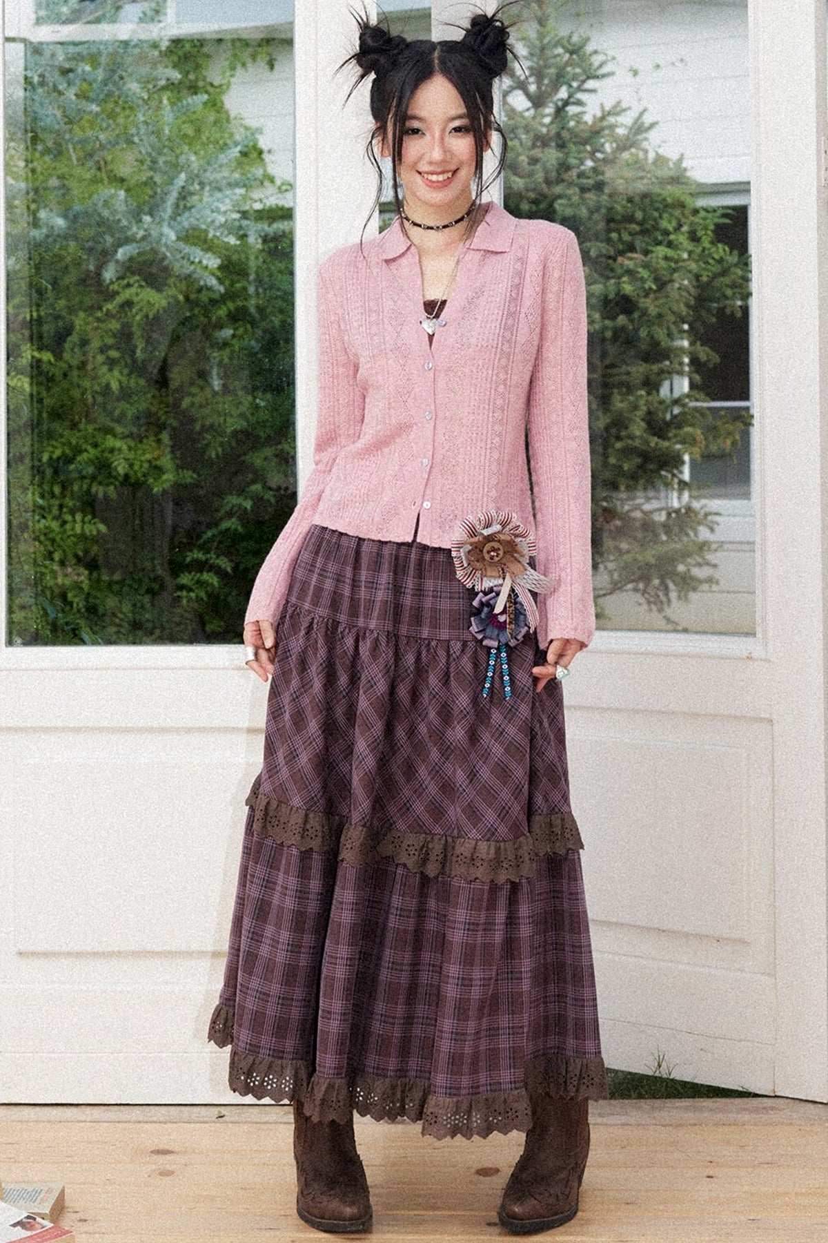 Lightweight Hollow Knit Cardigan
