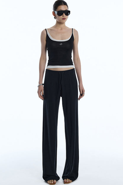 Loose Straight Casual Floor-Length Pants
