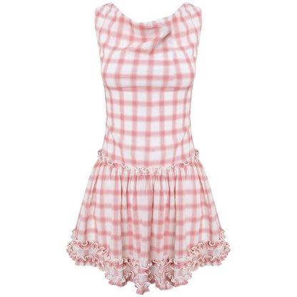 Sweetheart Plaid Summer Dress