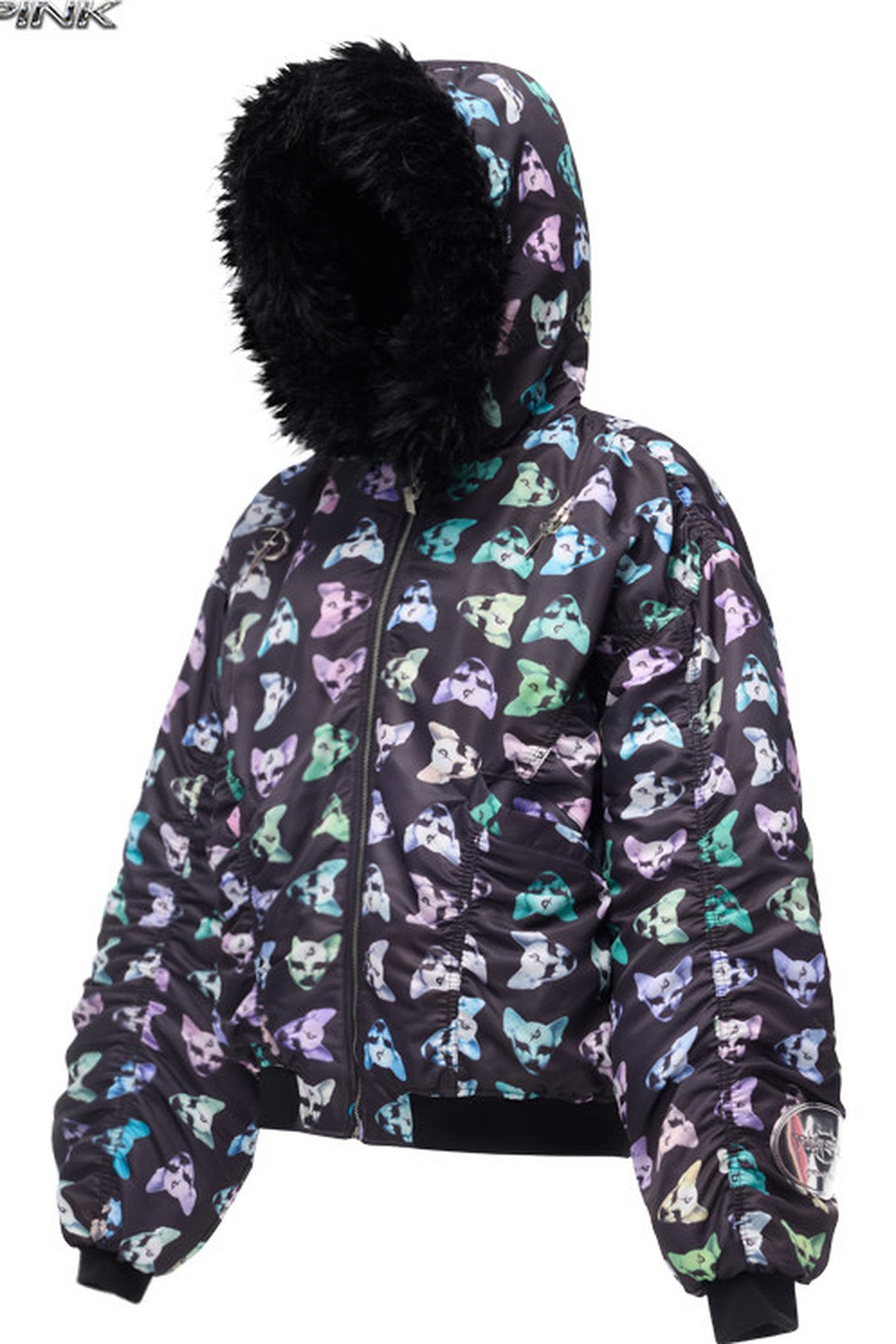 Cat Fur Collar Cotton Jacket
