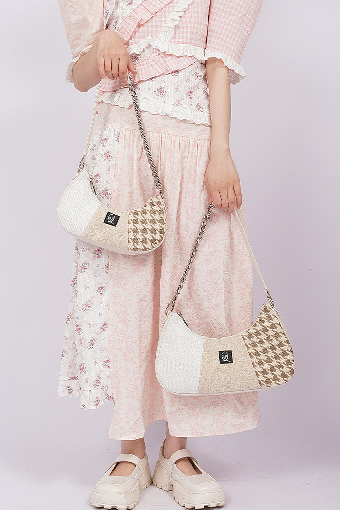 Borsa a tracolla color block Wild