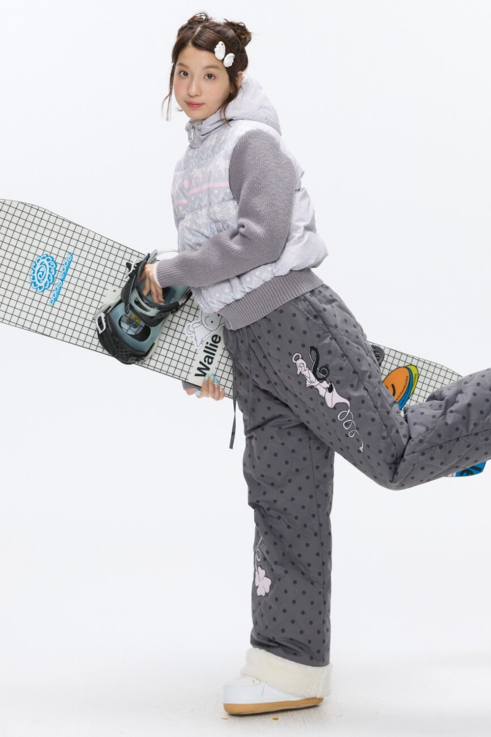 Fair Isle Sweater Down Coat