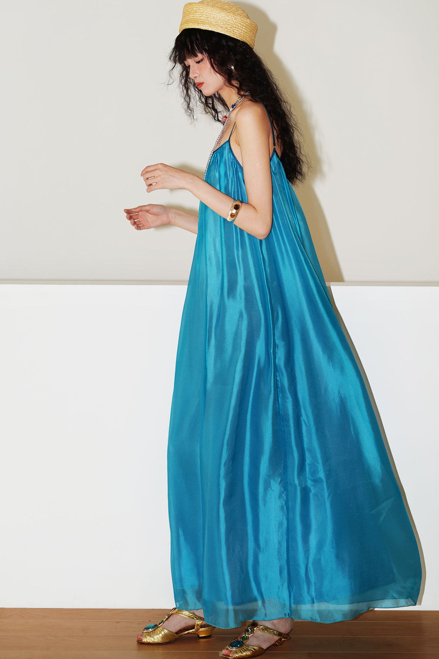 Pearlescent Gauze Dress Set