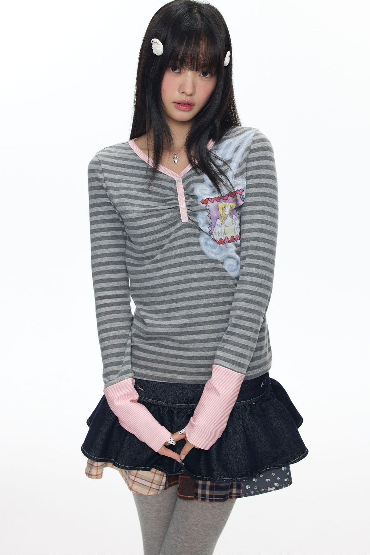 Striped Long Sleeve T-Shirt