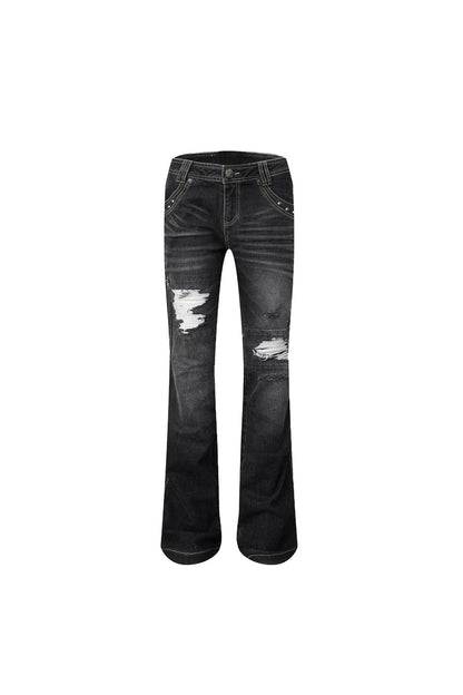 Jeans Strappati a Vita Bassa