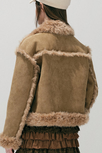 Caramel Eco-Fur Coat