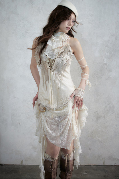 Baroque Asymmetrical Fishtail Skirt