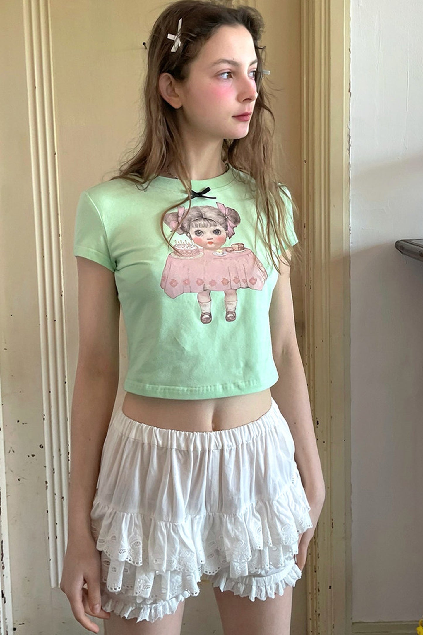 Cute Doll Short-Sleeved T-Shirt