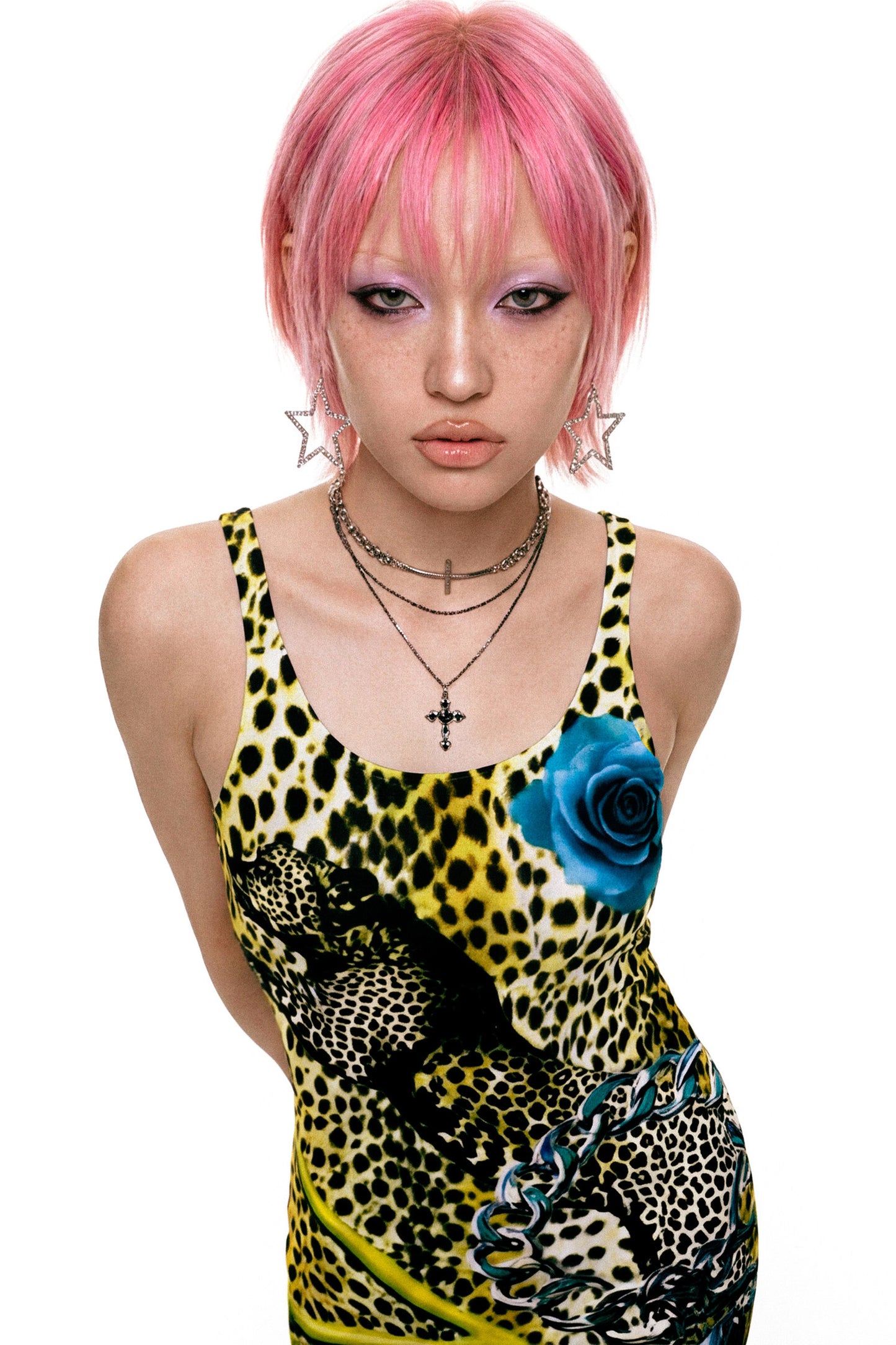 Retro Leopard Print Tank Dress