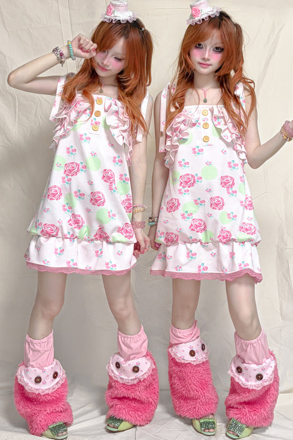 Floral Lace Vintage Dress