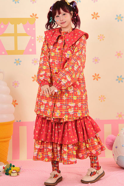 Showa Dessert Quilted Cotton Coat
