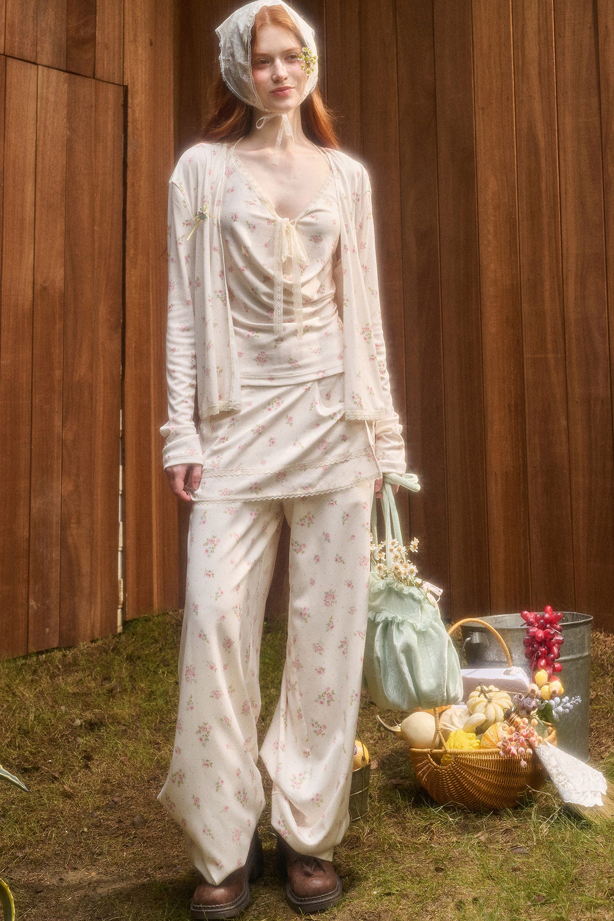 Liberty Style Print Top and Pants Set-Up