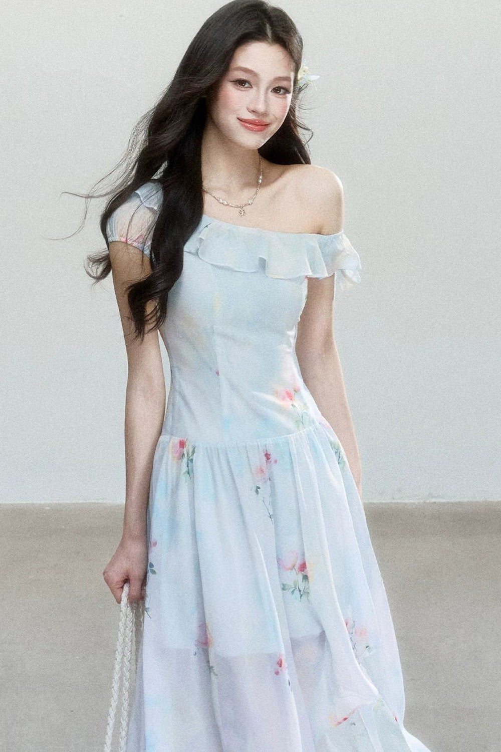 Sea Salt Rose Print Dress