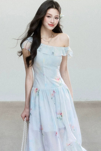 Sea Salt Rose Print Dress