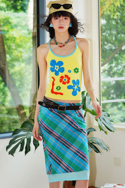 Faux Two-Piece Summer Skirt