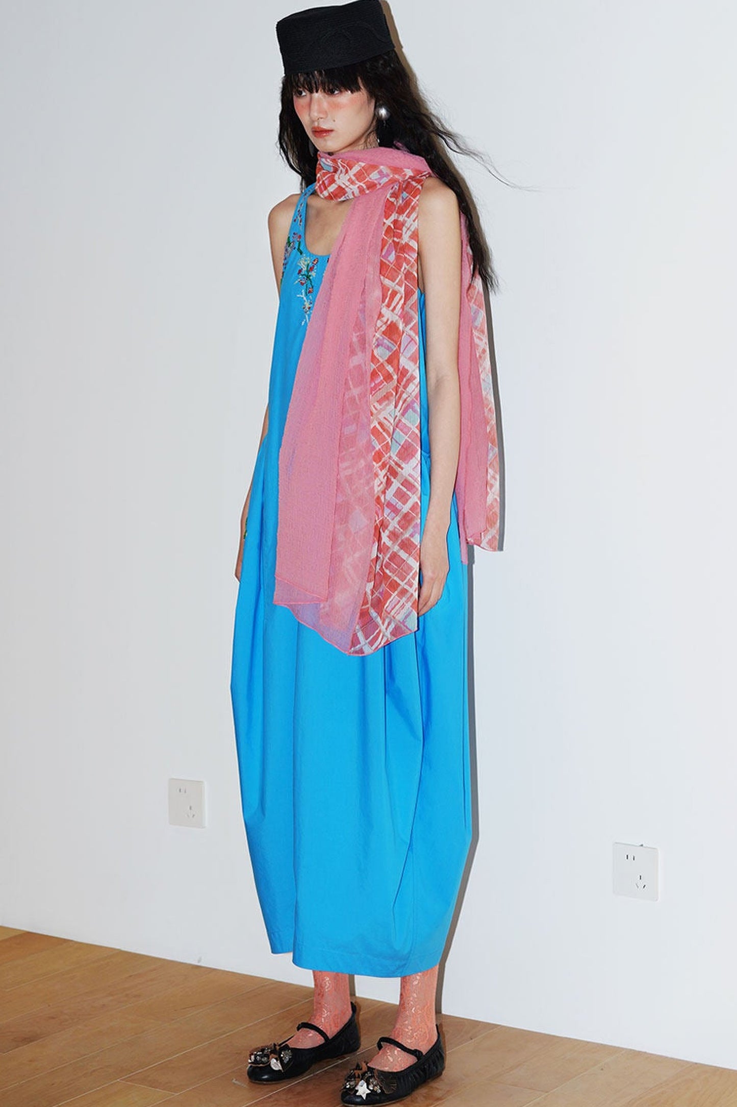 Heavy Beaded Cotton Dress