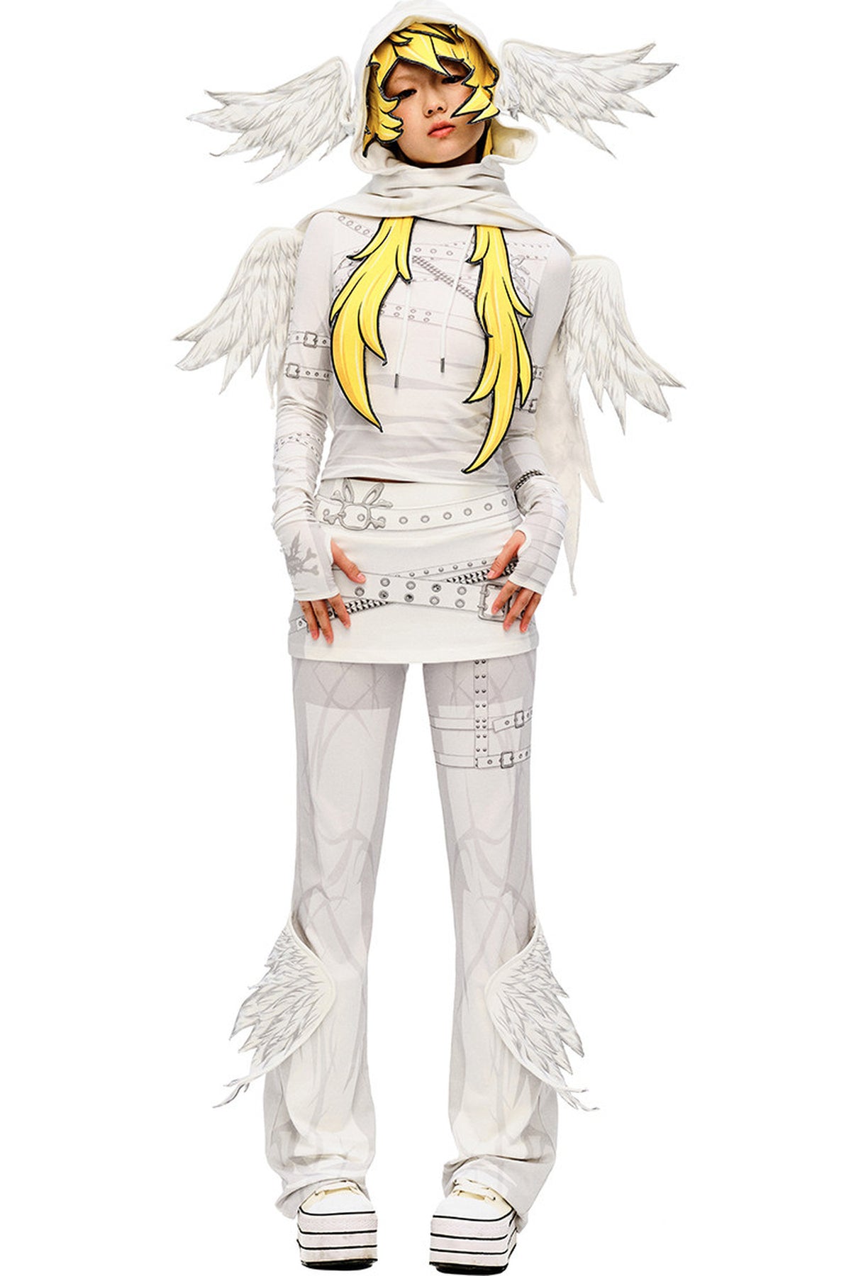 Angel Print Wing Pants