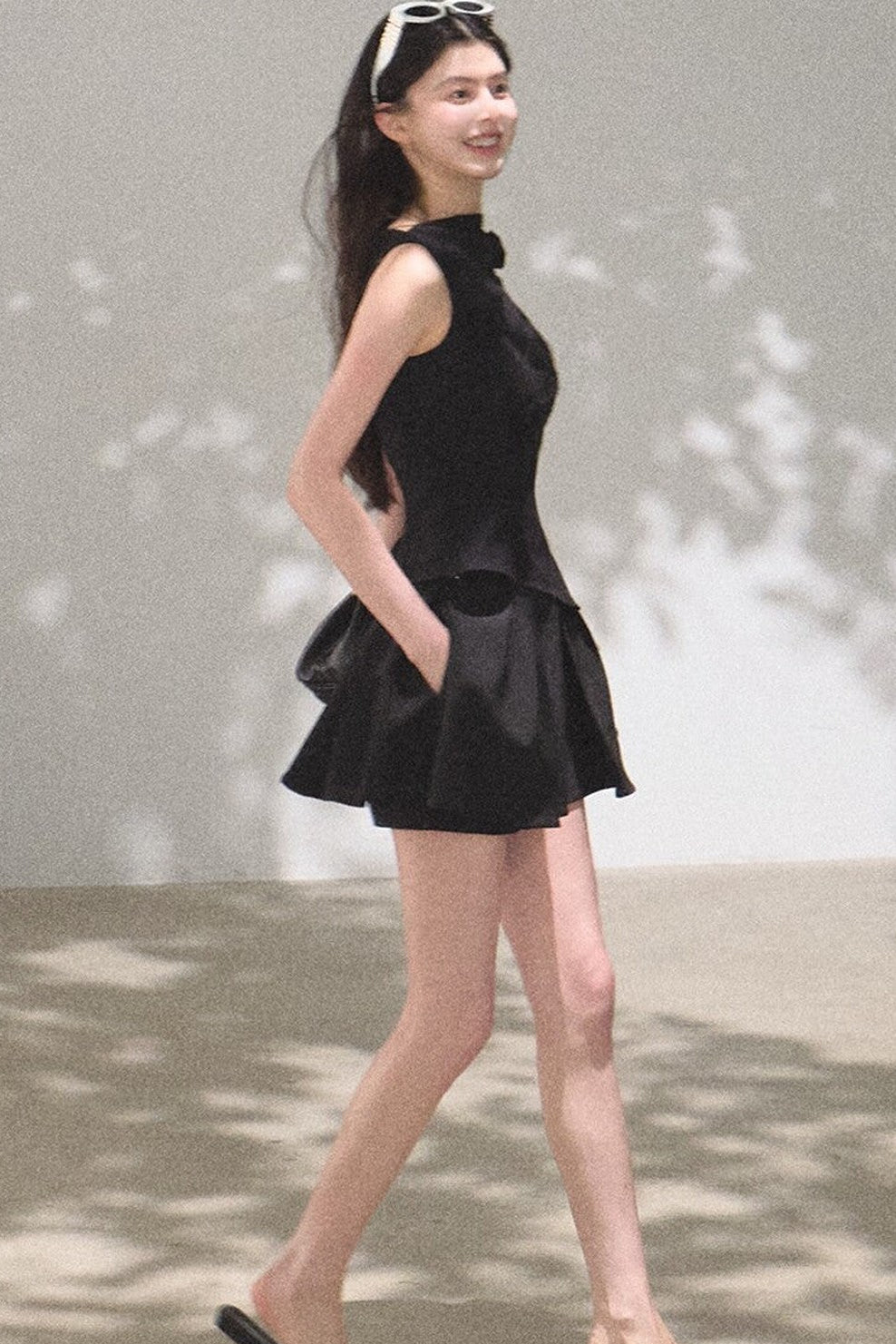 One-Shoulder Lyocell Wool Camisole