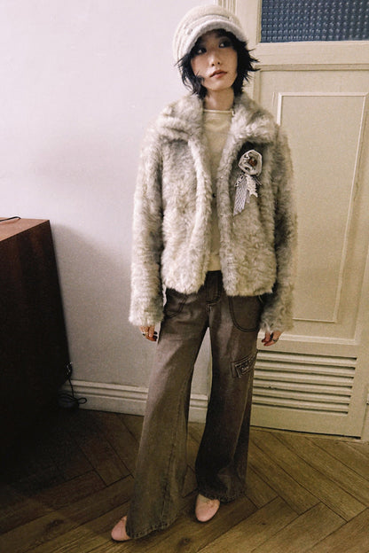 Bamboo Cotton Flared Workwear Pants