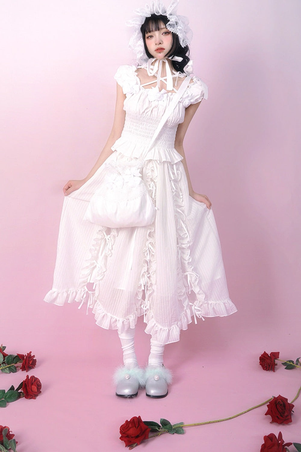 Heavenly Bow Lace Skirt