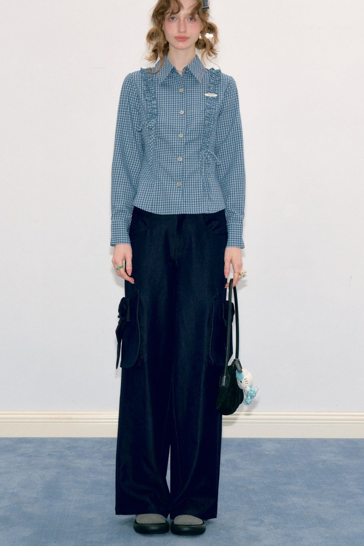 High-Waisted Wide-Leg Cargo Pants