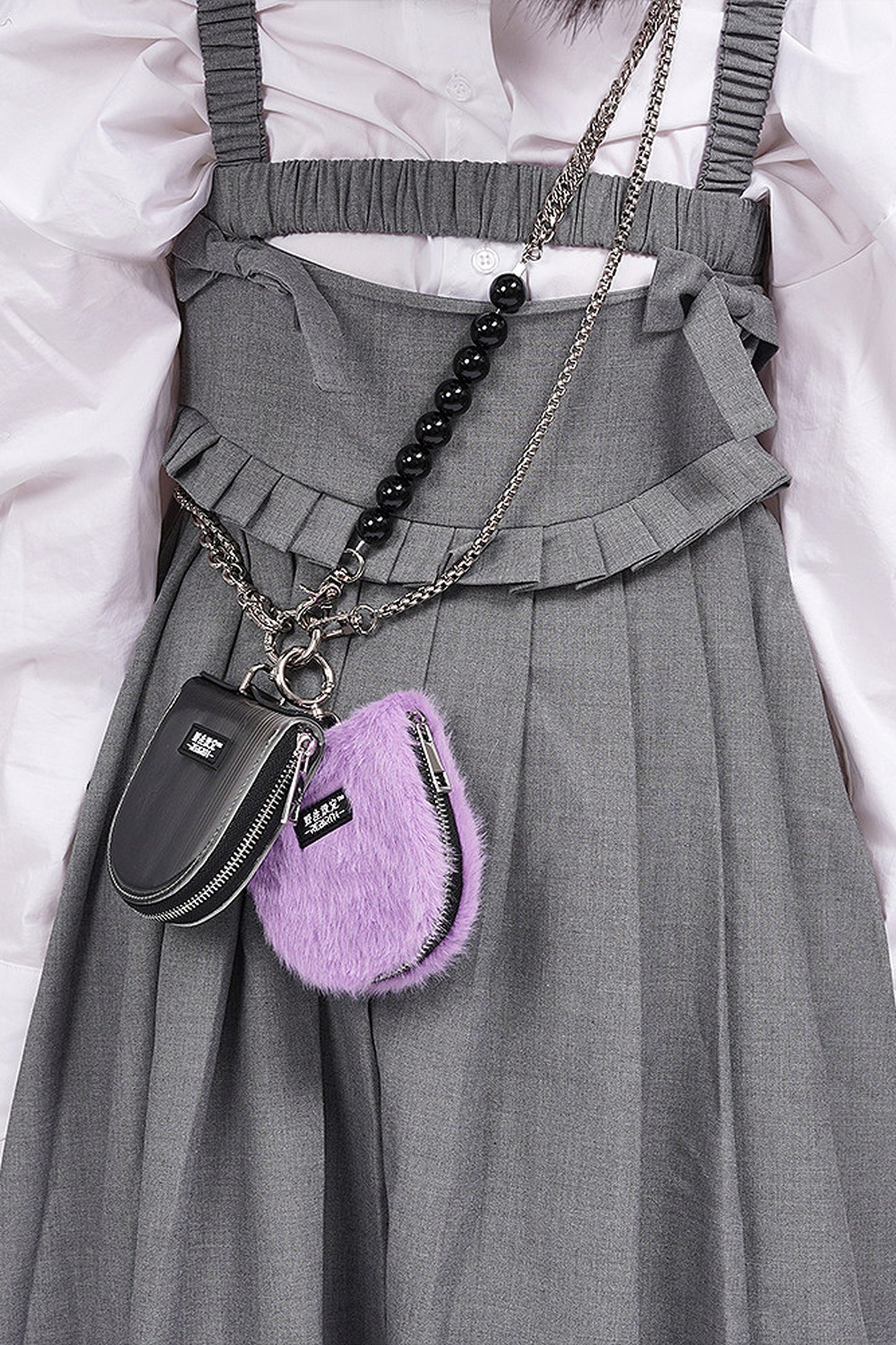 Borsetta con catena argentata Wild Key