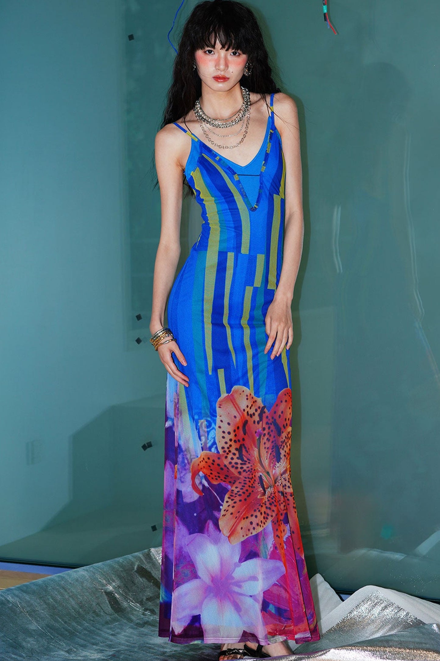 Western Vibe Slim Camisole Dress