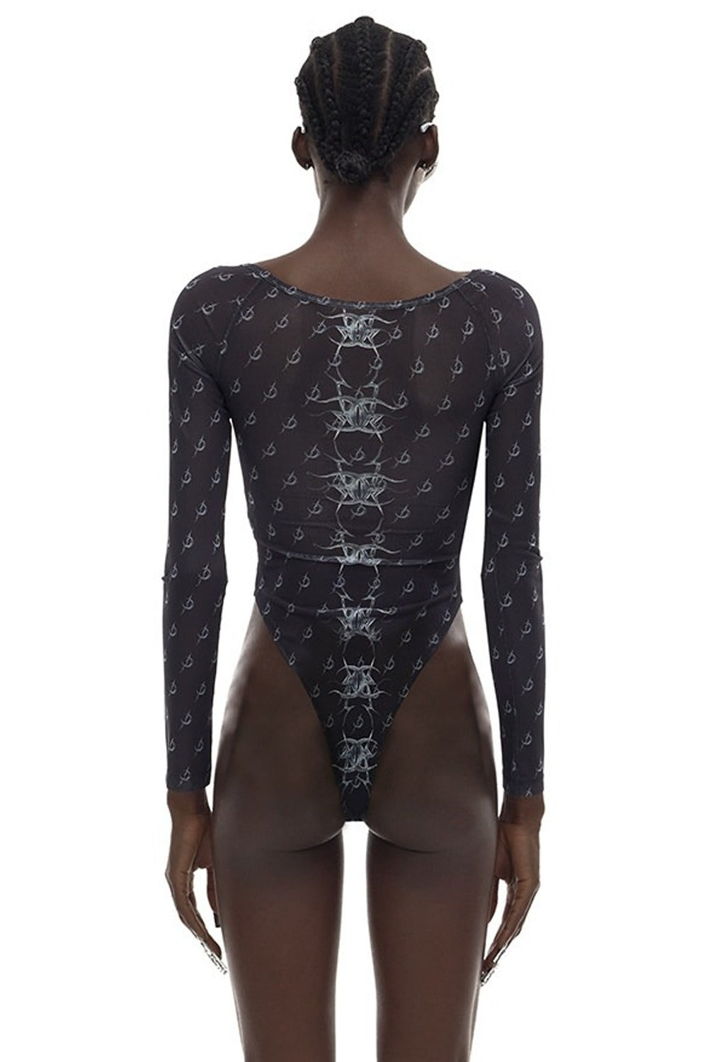 Y2K Punk See-Through Mesh Base Layer