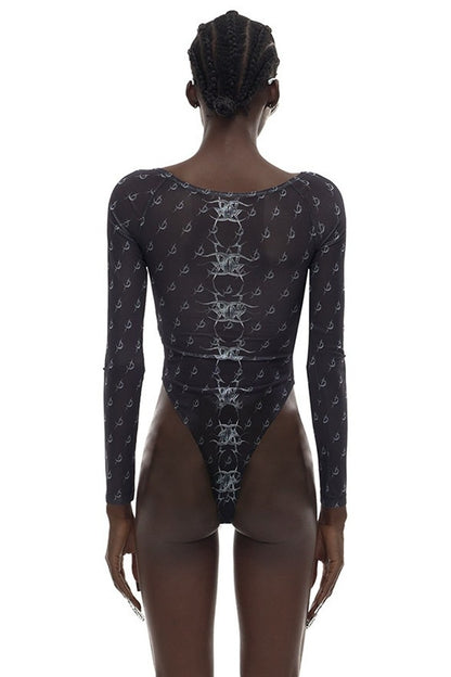 Y2K Punk See-Through Mesh Base Layer