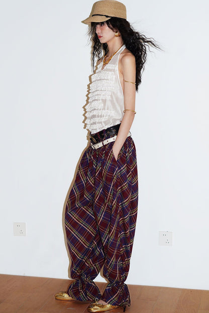 Lyocell Ruffle Halter Top