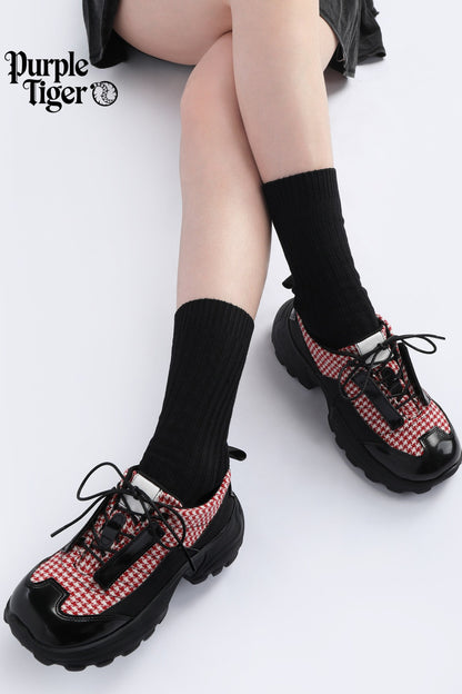 College Style Thick-Soled Single Shoes